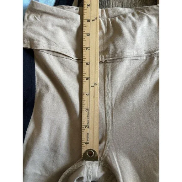 Free People Movement Hot Shot Kick Flare Yoga Pants Ice Coffee Combo Tan Blue XS - Picture 5 of 12